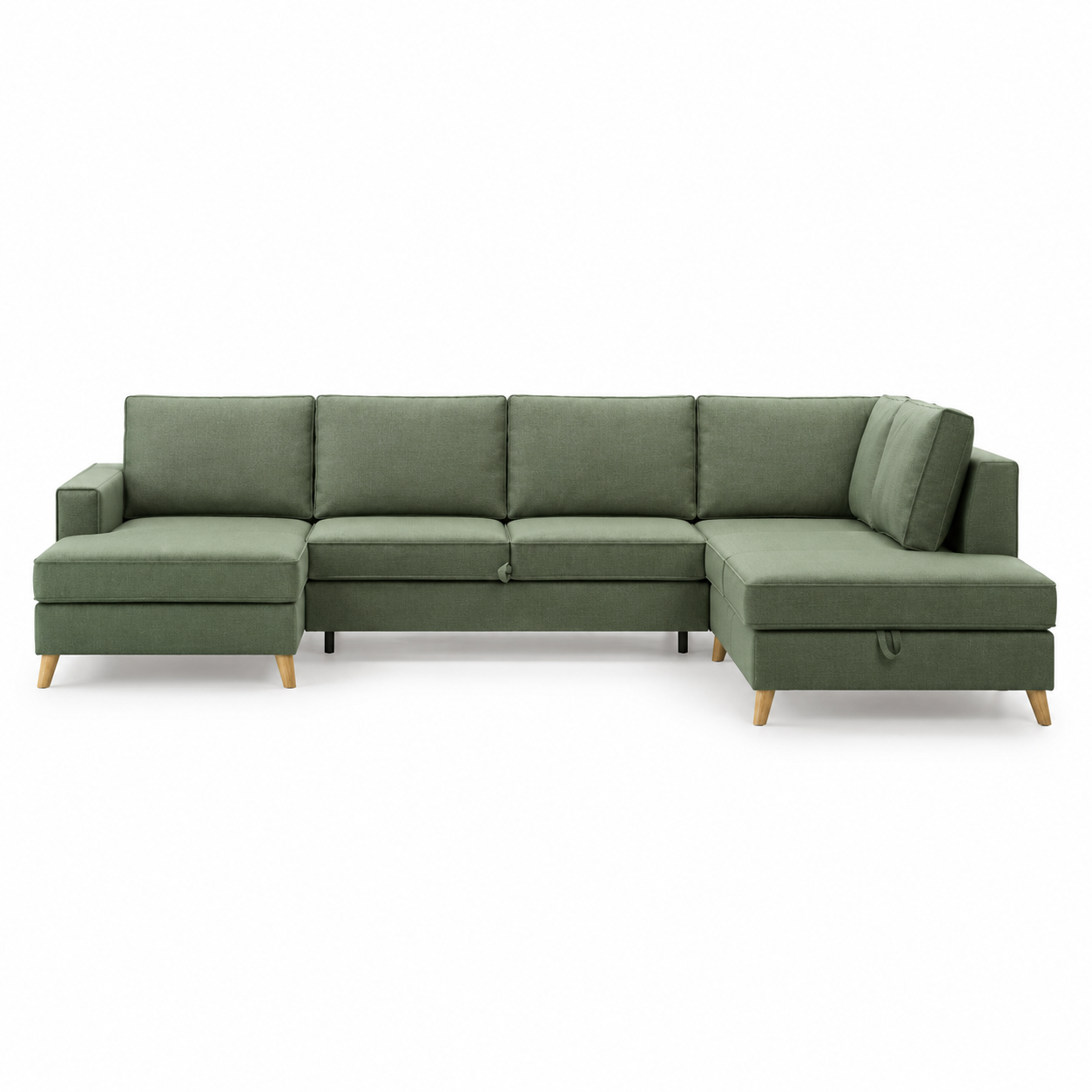 Copenhagen Sleeping Sofa (Corner U-shape) — digital front view in original upholstery